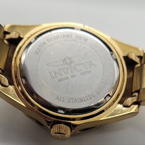 Invicta Pro Diver Unisex Watch - 38mm, Gold (15252)​​​ main image 7